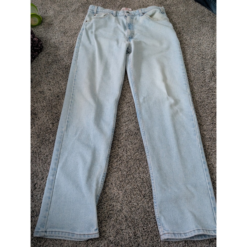 Levi Strauss Signature 540 Flex Denim Jeans Mens 36x32 Light Wash Relaxed Fit